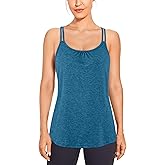 BLEVONH Women's Workout Tank Tops Racerback Loose Fit Yoga Shirts Scoop Neck Sleeveless Running Gym Tank Top