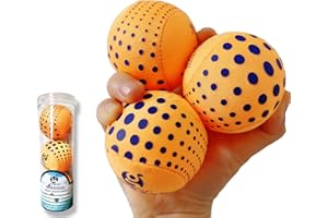 DSJUGGLING Washable Juggling Ball for Beginners, 60mm 3in1 Multi-Function Balls Set of 3 | Water Skimming Balls Bounce On Water - Pool Ball & Beach Toys | Soft Bouncy Grip Training Ball Kit