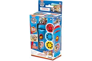 Brainstorm Paw Patrol Nickelodeon Torch & Projector - Handheld Flashlight & Image Toy, 24 Color Cartoon Themed Images, Project 1 Meter, Kids Ages 3+