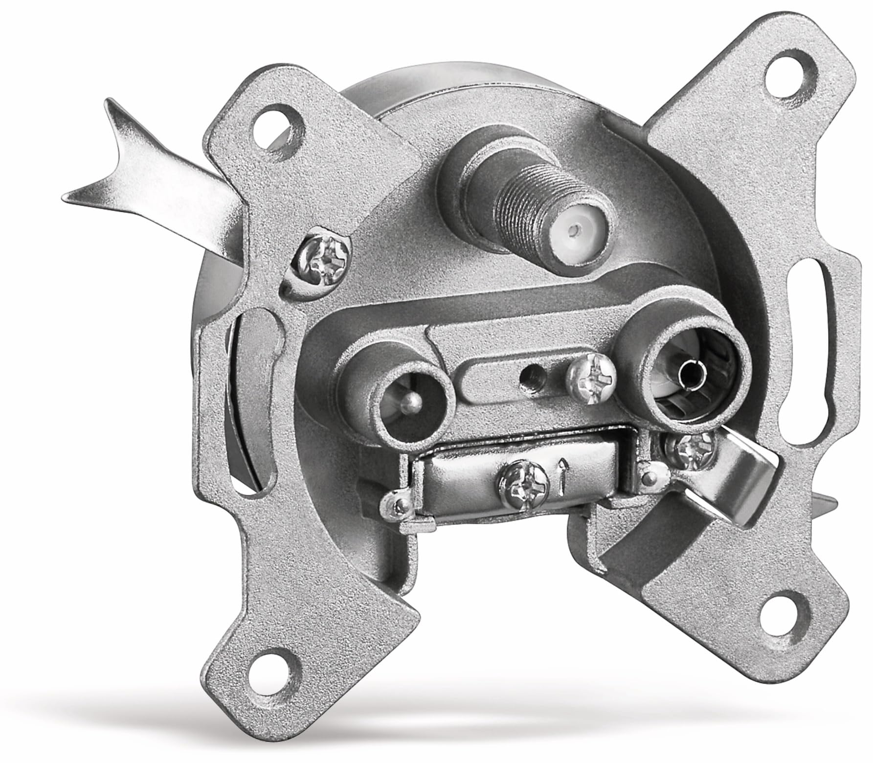 Goobay 67047 3-Way Antenna-Wall-Socket, 10 dB without DC Pass