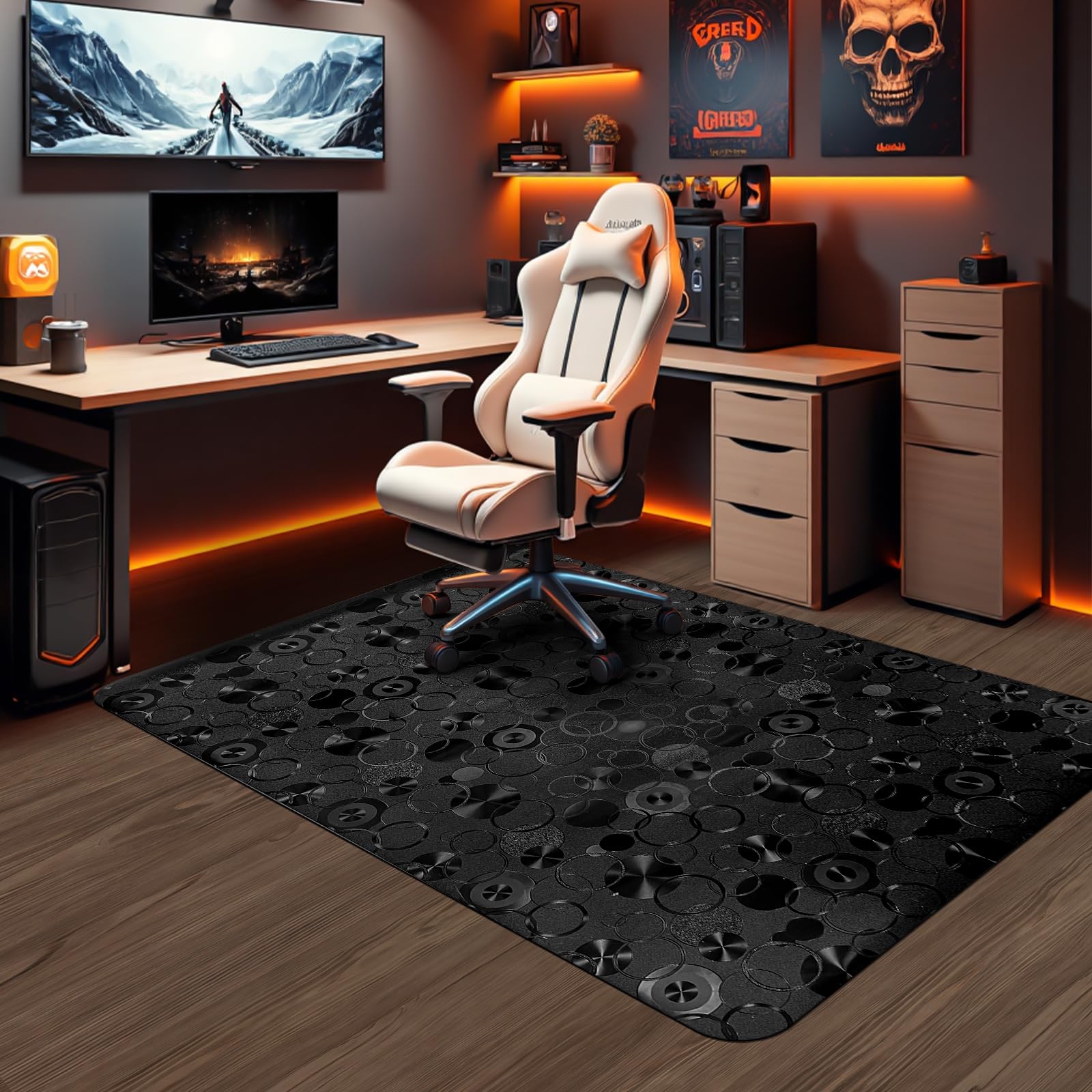 Vicwe Office Chair Mat for Hardwood Floor, 36