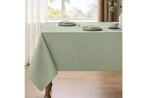Decorelia Dirty-Repel Demask Party Rectangle Tablecloth, Wipeable Anti-Scratches Table Cloth Waterproof Table Cover for 6 Foo