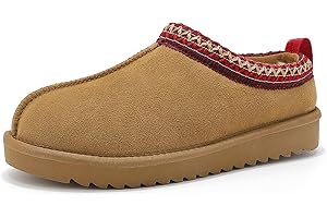 Meik Mangni Women's Slippers Platform Mini Boots Faux Fur Warm Winter Mules Cozy Warm House Shoes Indoor and Outdoor