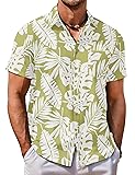 COOFANDY Mens Casual Button Down Shirts Hawaiian