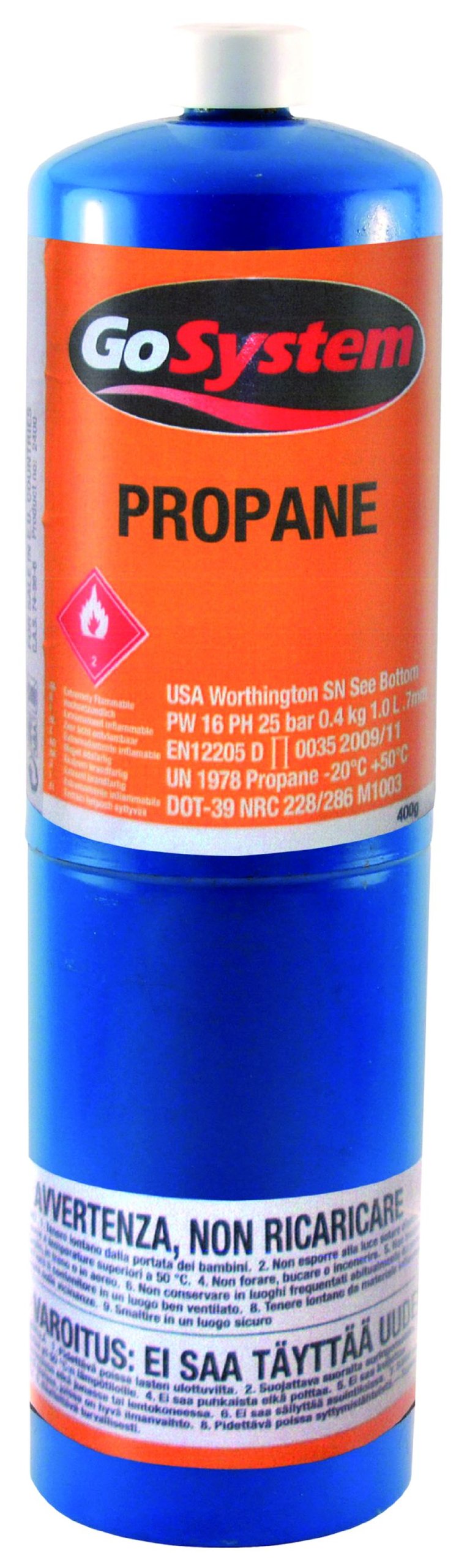 GoSystem Propane Gas Cylinder 400g - Blue