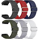 Jieinyin Compatible for Mingdaln P90 /Tikland T60 T68 P98 Smart Watch Bands, Nylon Stretch Watch Strap Fabric Breathable Adjustable Wristband（Not Fit for Mingdaln G28 G20