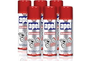 Mitreapel Brake Cleaner (6 x 15.1 fl oz) Non-Chlorinated Brake Parts Cleaner for Disc, Pads, Calipers, Springs, Rotors and Clutch (Pack of 6)