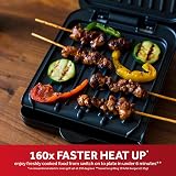 George Foreman Small Electric Fit Grill Black 760W Non Stick Health view 6