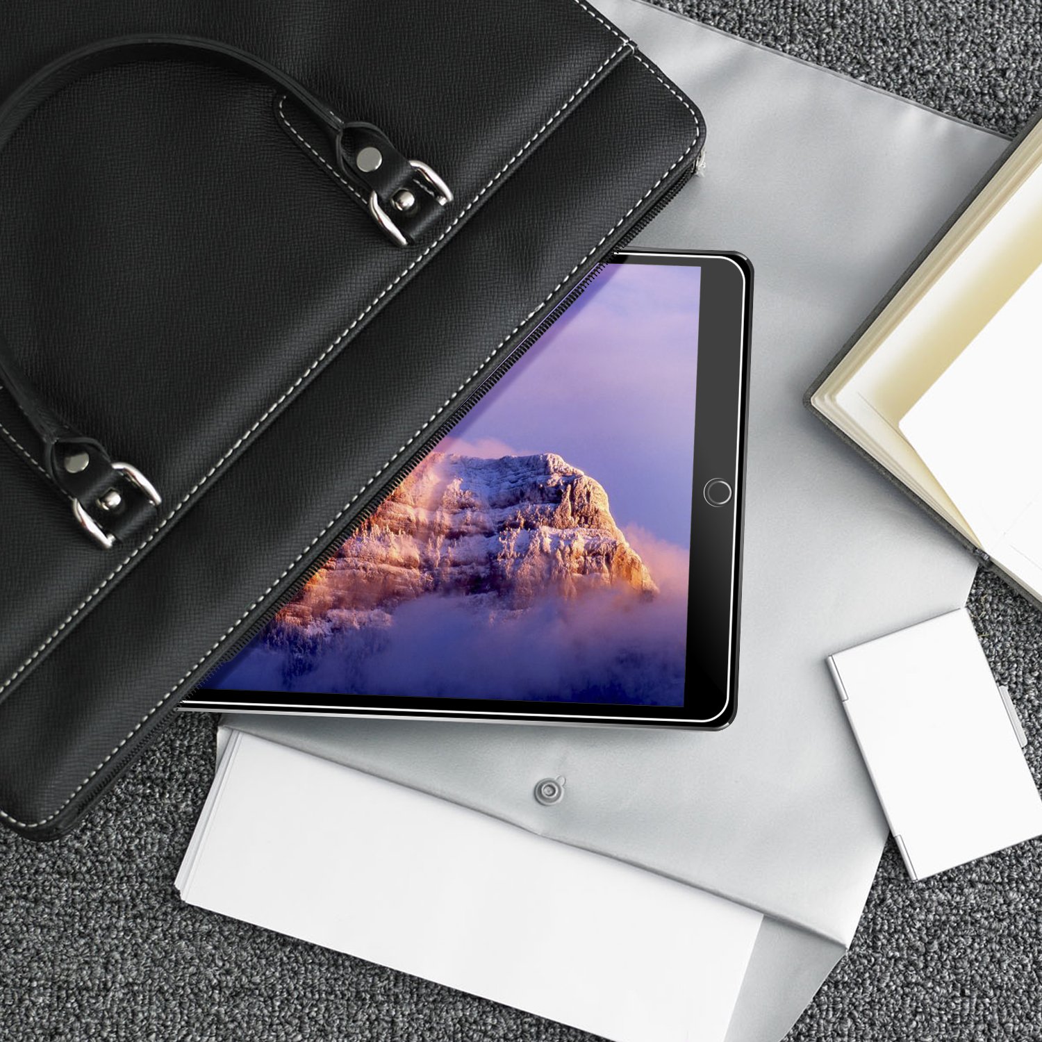 E-PRANCE Screen Protector for Apple iPad Pro 10.5 inch (2017), Tempered Glass Film … (iPad Pro 10.5 inch Screen Protector) - Lifetime Replacement Warranty