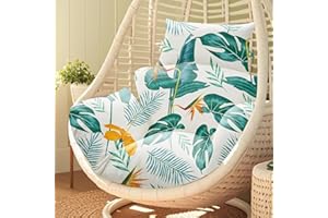 Egg Chair Cushion Replacement, Waterproof Thicken Hanging Egg Chair Cushion, Indoor Outdoor Patio Eggs Swing Chairs Cushions 