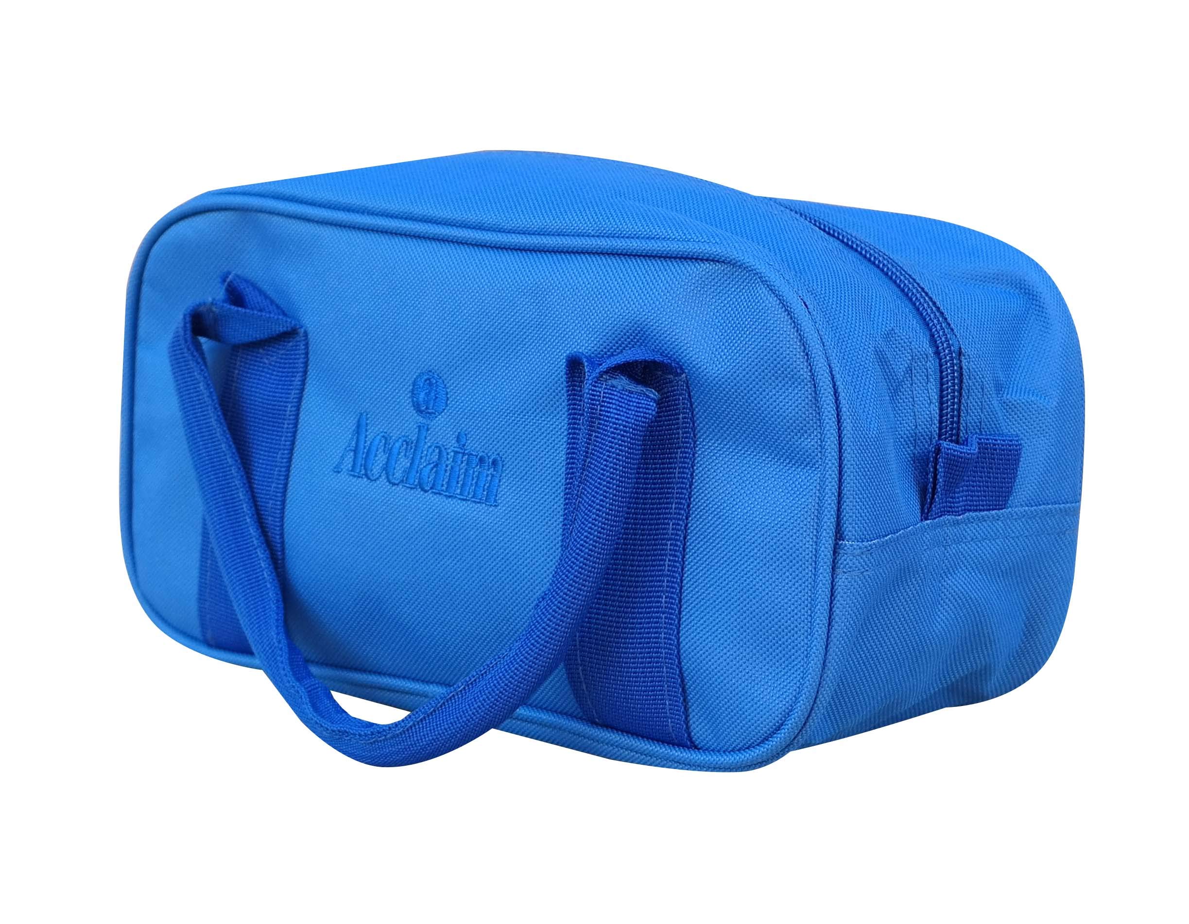Acclaim Ghent Two Bowls Twin Handle Mini Nylon Level Green Lawn Flat Short Mat Indoor & Outdoor Locker Bowling Bag (Royal Blue)