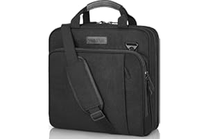 OHMANHE 3 Ring Zipper Binder with Shoulder Strap, Durable 500 Sheet Capacity 2 Inch Zip Up Binders, Multi-Pocket Binder Bag with Zipper, Books & Laptop Organizer for School Students & Office