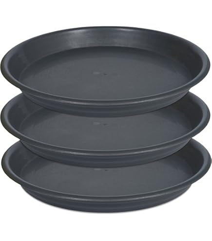 Heavy Duty Clear Plant Saucer Drip Trays 510 Pack, Thick Plastic