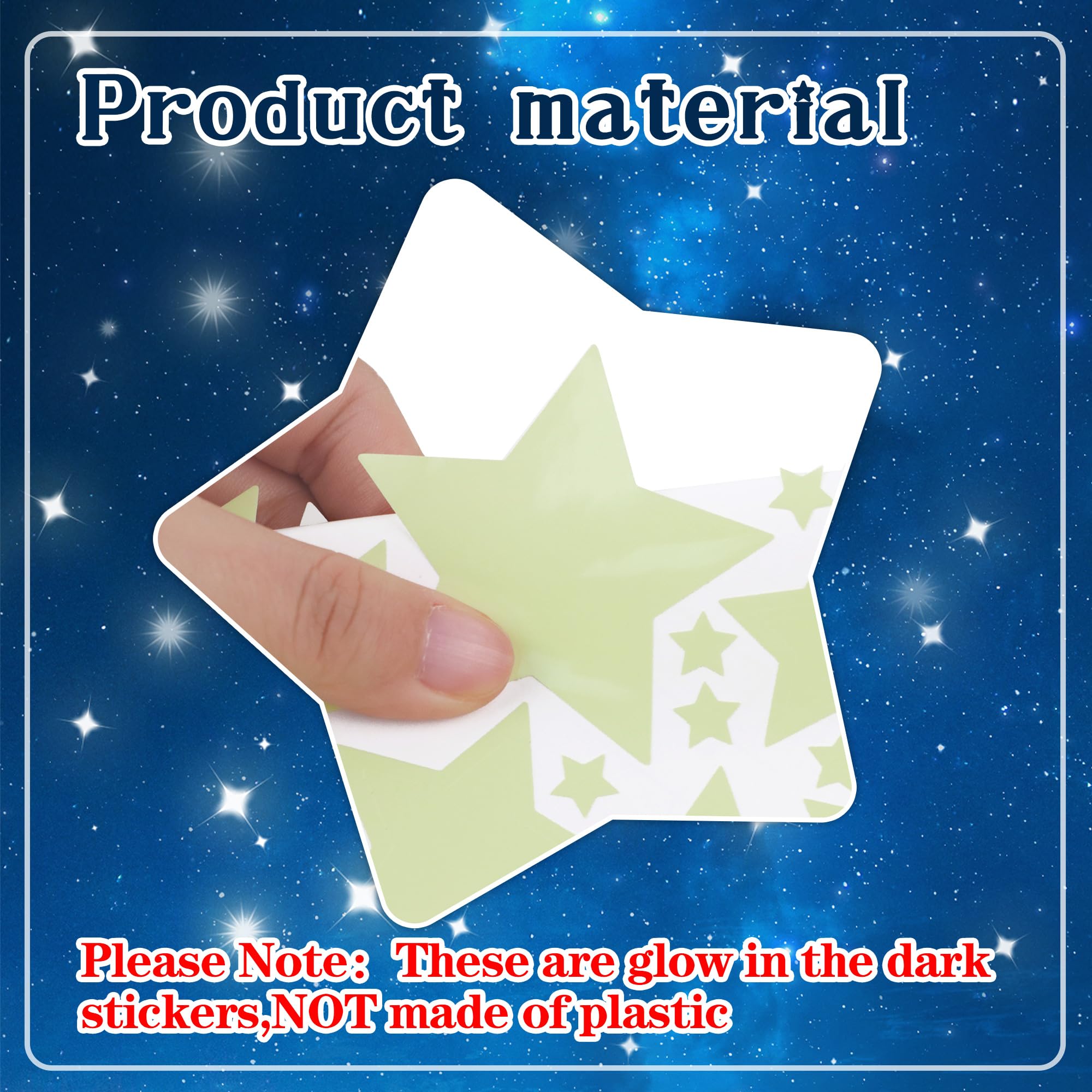 492Pcs Glow in The Dark Stars for Ceiling Moon and Space Wall Decals Glowing Galaxy Universe Planet Wall Stickers Kids Boys Bedroom Living Room Decor