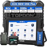 TOPDON ONE Plus OBD2 Scanner, Diagnostic Tool with ECU Programming &amp; Coding | Professional Bidirectional Scan Tool, 50+ Reset, J2534 Pass-Thru/DoIP, Car Scanner with Topology Mapping, 2 Year Free Update