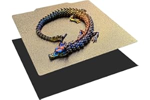 G-HUBBLE 165 x165mm Adventurer 3,Ender 2 pro Build Plate Double Sided Textured Spring Steel PEI Heated Bed with Magnetic Base for Adventurer 3/Ender 2 pro/LulzBot Mini 2 Desktop 3D Printer.