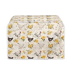 Talayituse Rooster Chicken Rose Print 4 Slice