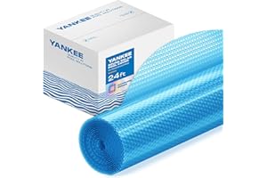 YANKEE POOL PILLOW Solar Pool Cover for Round Pool by Yankee | Sapphire Series Solar Cover for Above Ground Pool | 24 ft | Keep Water Warm and Prevent Its Loss | Weatherproof Solar Blanket