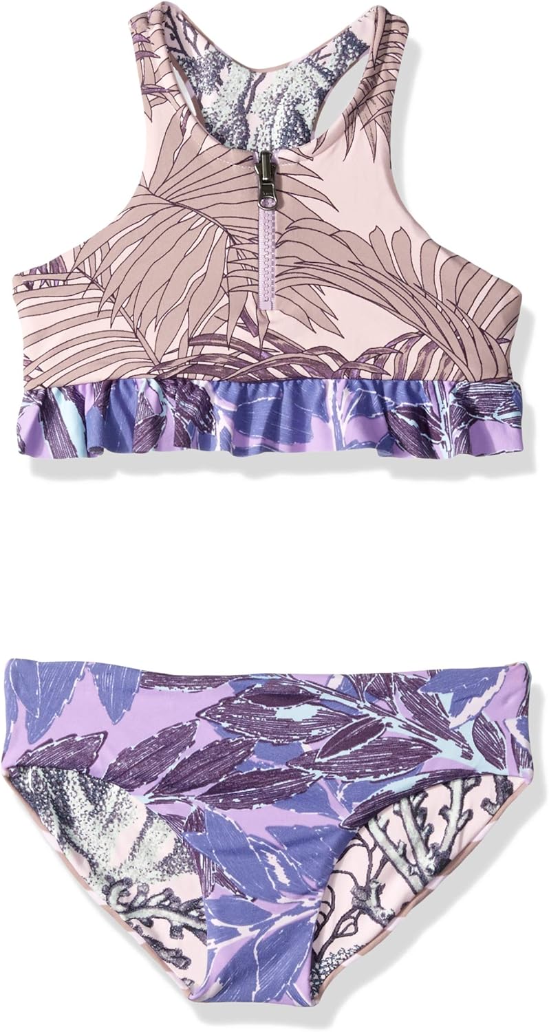 ruffle trim swimsuit