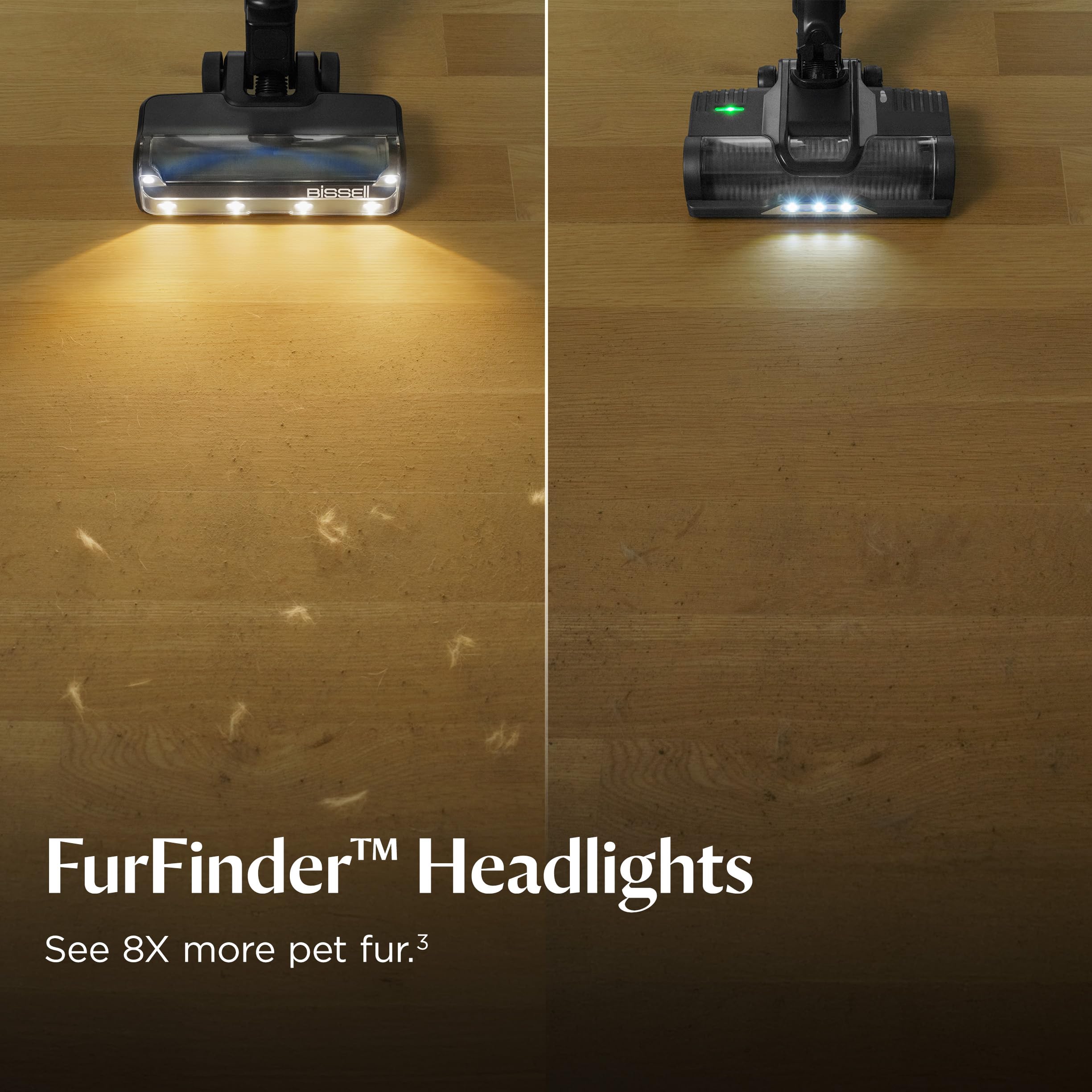 BISSELL PowerClean FurGuard 280W Self-Standing Cordless Vacuum w/Self-Cleaning Brush Roll, Strong Suction, Removeable Battery, Wall Mount, Upholstery Tool & Bright Headlights