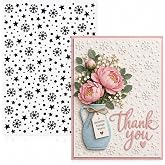 Embossing Folders for Card Making Christmas Snowflake Star Embossing Folder
