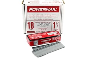 Powernail L175185 18-Gauge 1-3/4-Inch Length Powercleats L-Cleat Flooring Nails (5000ct)