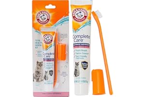 Arm & Hammer Complete Care Dog Dental Kit, Tuna Flavor Enzymatic Dog Toothpaste, Toothbrush, & Finger Brush, Baking Soda + Calcium, Enhanced Formula, 2.5oz