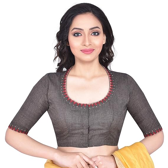 Women's South Cotton Embroidered Blouse(D-005183)