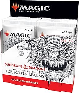 Magic: The Gathering Adventures in the Forgotten Realms Collector Booster Box | 12 Packs (180 Magic Cards)