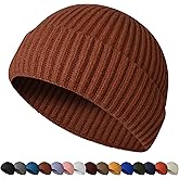 HiRui Fisherman Beanie for Men Women, Knit Trawler Beanie Watch Hats Winter Caps