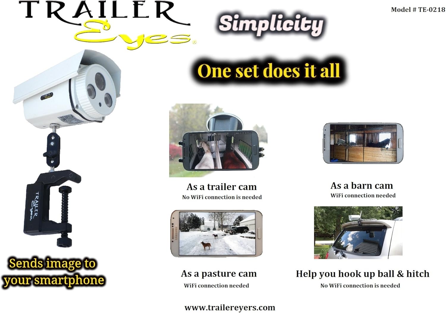 Amazon Com Trailer Eyes Simplicity Trailer Cam Te 0218 Pet