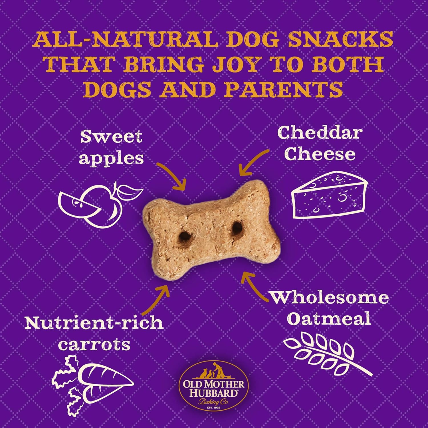 Old Mother Hubbard Classic Original Assortment Biscuits Baked Dog Treats, Mini, 3 lb 13 Ounce Bag : Pet Snack Treats : Pet Supplies