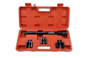 DKwoeshg Inner Tie Rod Removal Tool Kit, Tie Rod End Remover & Installer Set for Cars and Trucks with 3 Crowfoot Adapters