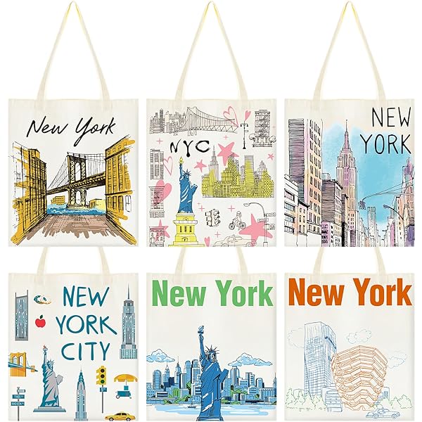 Sac Fourre-tout En Toile New York City : Souvenir De Voyage