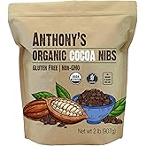 Anthony's Organic Cacao Cocoa Nibs, 2 lb, Batch Tested and Verified Gluten Free