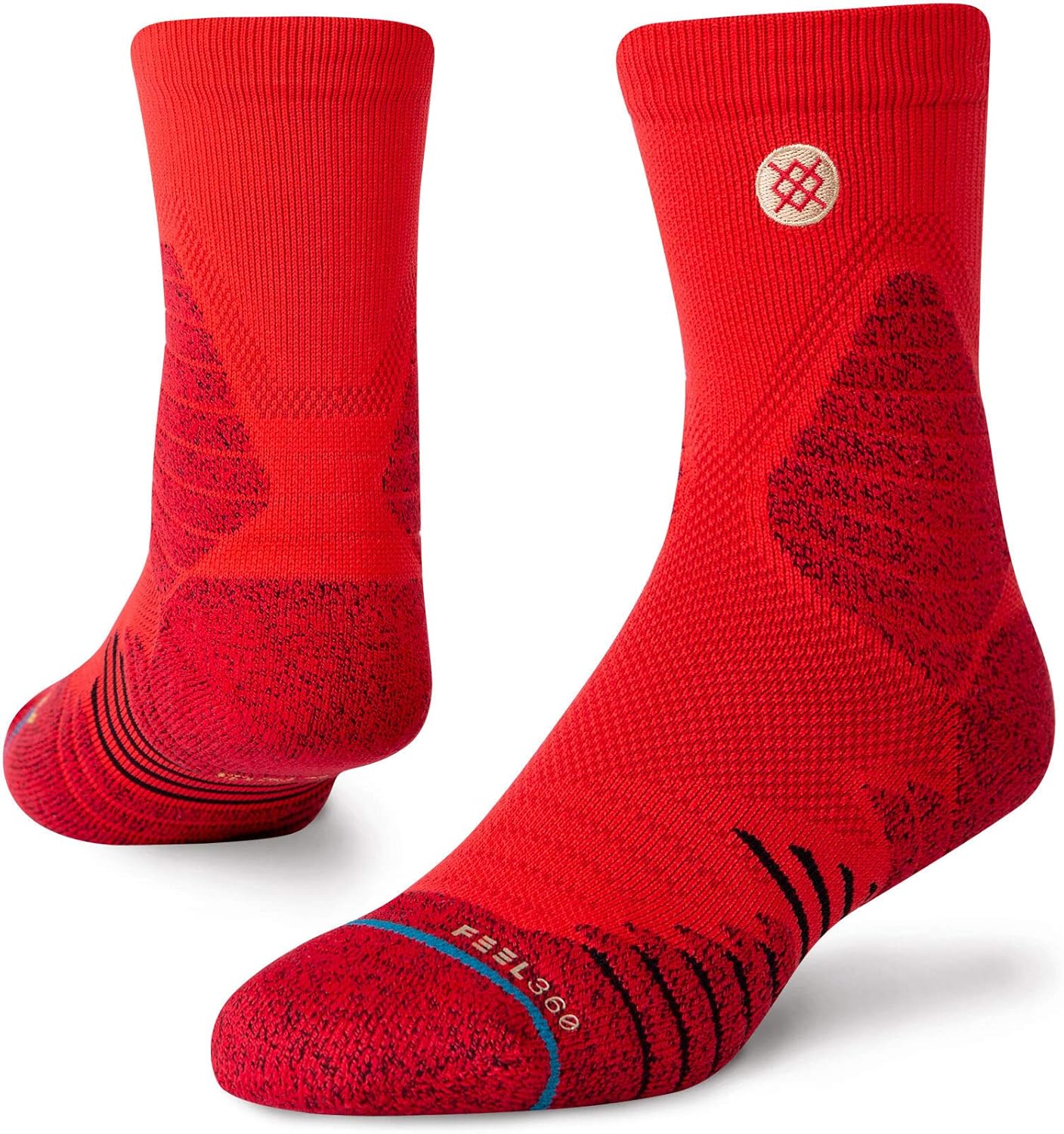 Stance mens Quarter Sock Icon Hoops Qtr