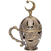 Aowdsye Frankincense Resin Incense Burner, Charcoal Incense Burner with Handle for Bakhoor Myrrh Cone, for Yoga Aromatherapy Meditation, Decor for Home Office