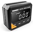 ToughBuilt - Precise Digital Electronic Angle Gauge Level w/Magnetic Base, High Contrast Display for All Environments, Measuring Tool for Carpentry, Building, Automobile, Masonry - (TB-H2-65AF-MD)
