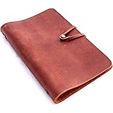 Leather Bound Journal - Refillable Spiral Notebook 5 x 8 inch Travel Diary for Men Women, b.still