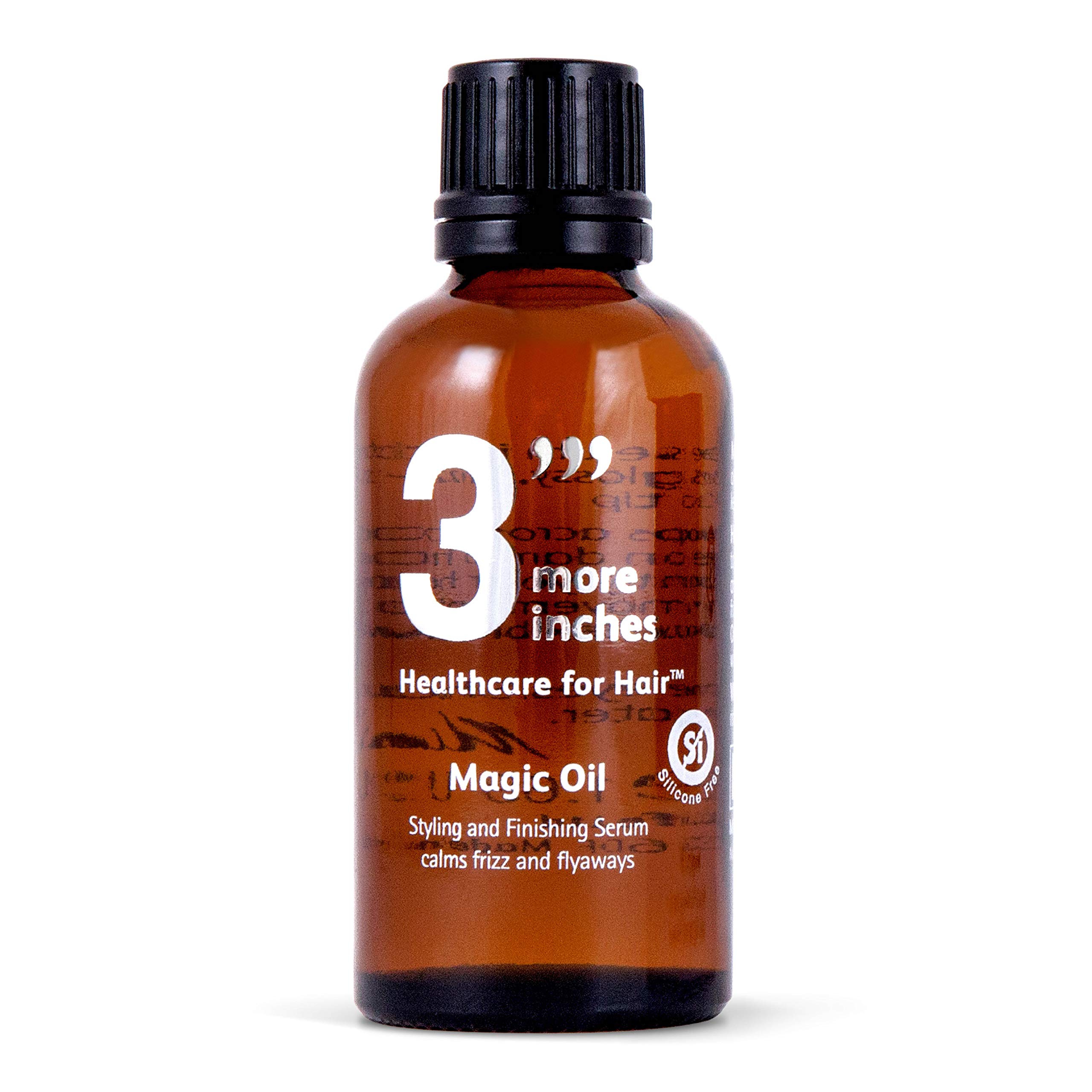 3'''More Inches Magic Oil 50ml - Styling and Finishing Serum - Smooths Frizz and Flyaways - For Glossy Healthy Hair - With Omega-Rich Plant Oils - Hair Care by Michael Van Clarke