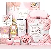 Clexela Valentines Day Gifts for Women, Self Care Gifts Get Well Soon Gift Baskets, Relaxing Spa Gift Basket for Mother's Day, Birthday Gift for Women Mom Her Best Friends Sister Wife