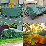 Keplin 3x3m Waterproof Tarpaulin Cover Sheet 90GSM Green view 5
