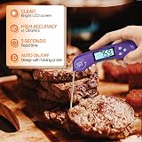 DOQAUS Meat Thermometer 3s Instant Read Backlit LCD Foldable Probe view 4