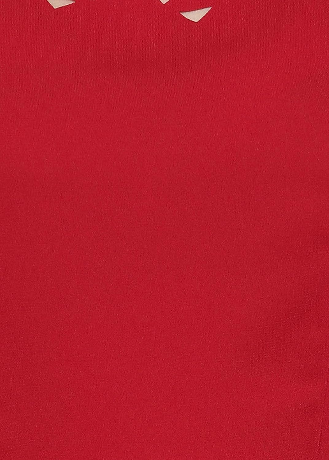 rare women red solid a-line dress (ep1422)