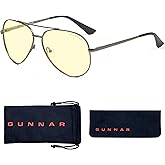 Gunnar Optiks Gaming Glasses | Blue Light Blocking Glasses | Maverick/Gunmetal by Gunnar | 65% Blue Light Protection, 100% UV
