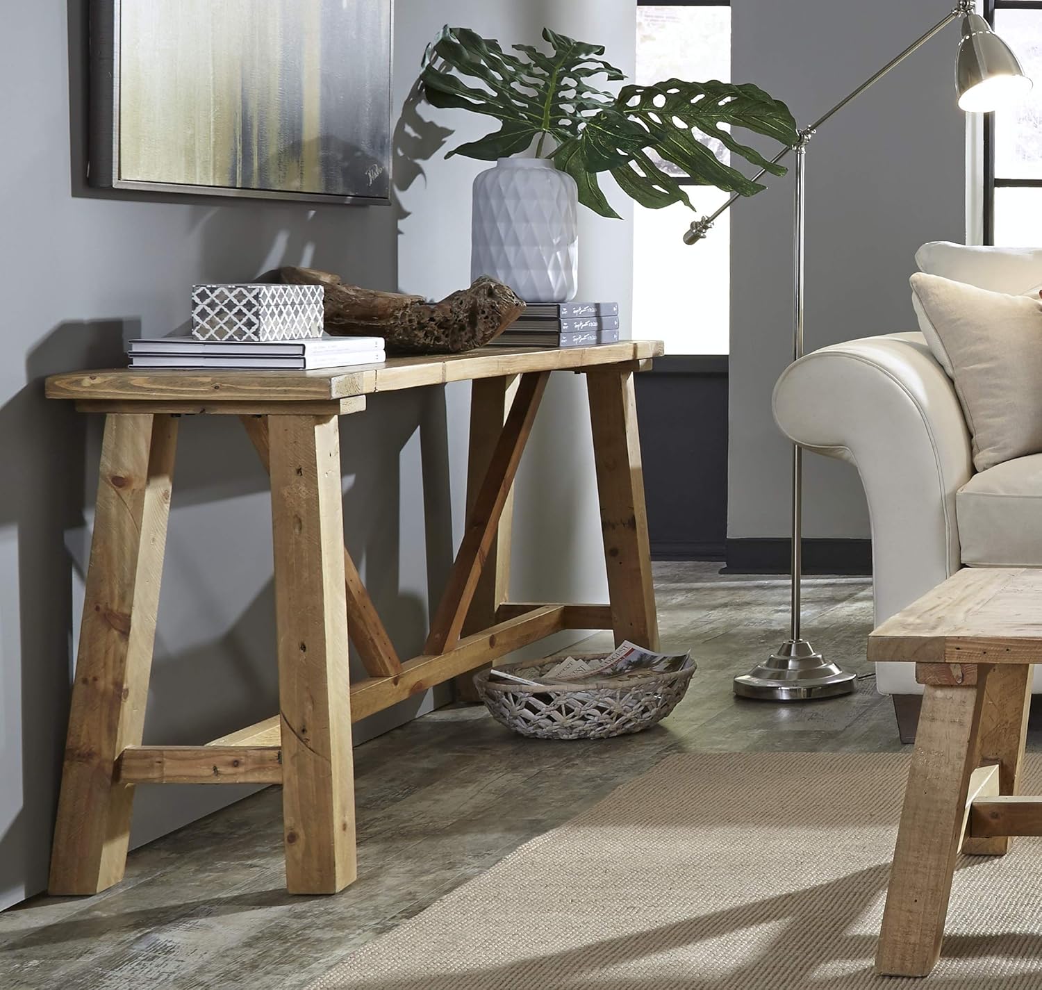 Best Sawhorse Console Sofa Table