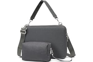 HYZUO 15-16 Inch Hard Shell Case Laptop Sleeve Bag for MacBook Pro 16 M4-M1, MacBook Air 15 M4 M3 M2, 15" Surface Laptop, Del