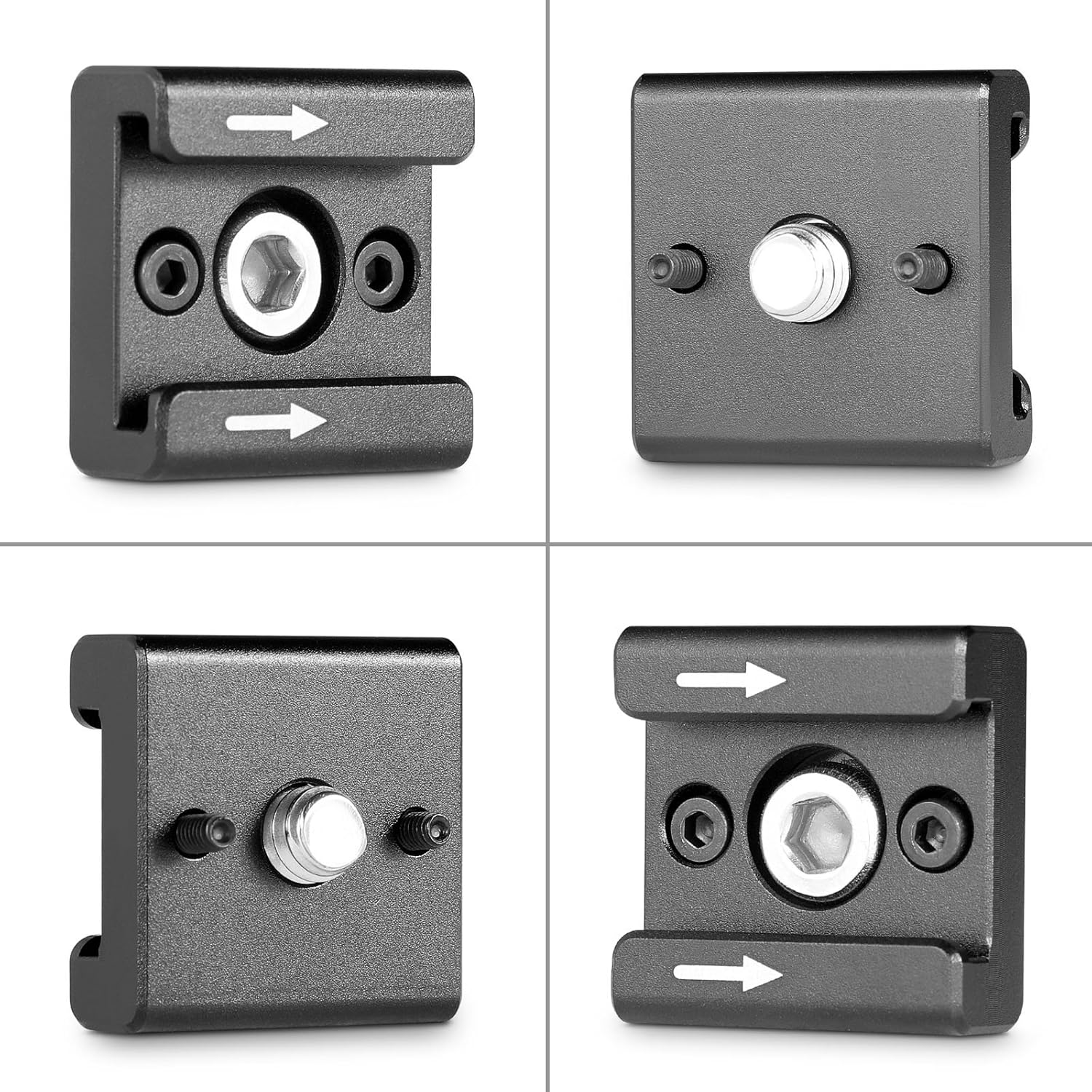 SMALLRIG Cold Shoe Mount Adapter Bracket Hot Shoe with 1/4" Thread for Camera Cage Flash LED Moniter, Pack of 2-2060 : Camera & Photo