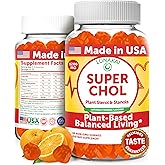 Lunakai USA Made Super Chol Gummies – 1200mg Plant Sterols & Stanols for Natural Cholesterol Support – Daily Phytosterol Supplement for Adults, 60ct
