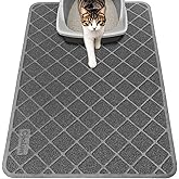 Conlun Cat Litter Mat Litter Trapping Mat, 61 x 43 cm, Premium Durable PVC Grid Mesh with Scatter Control, Non-Slip, Less Was
